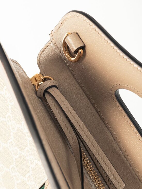 Gucci Small Ophidia Neutrals GG Supreme Canvas Tote Bag - Picture 13 of 15